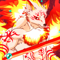 ★白狐狐炎-200